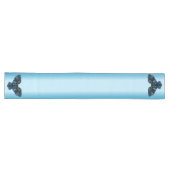 Chemin De Table Long Hibou Bleu (Horizontal)