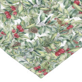 Chemin De Table Long Holly, Berries, Mistletos, Pin, Pine Cones (Coin)