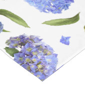 Chemin De Table Long Hortensias bleus (Coin)