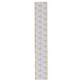 Chemin De Table Long Hydrangea Art Tons Bleu Violet (Devant)