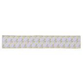 Chemin De Table Long Hydrangea Art Tons Bleu Violet (Horizontal)