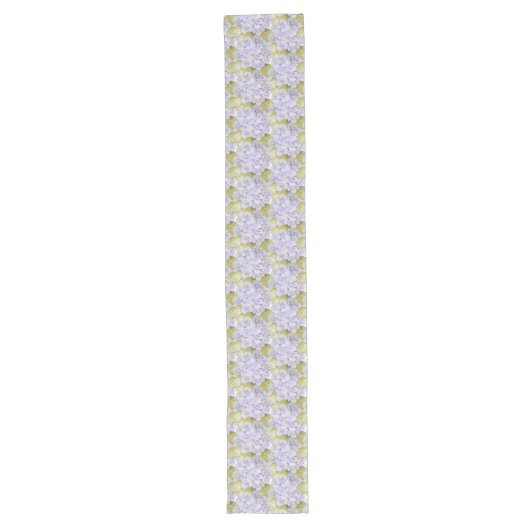 Chemin De Table Long Hydrangea Teintes D'Art De Violet Bleu (Devant)