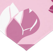 Chemin De Table Long Impression botanique de magnolia rose (Coin)