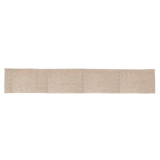 Chemin De Table Long Impression Burlap (Horizontal)