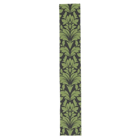 Chemin De Table Long Impression décorative en tissu Damas (Devant)
