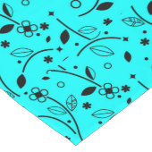 Chemin De Table Long Impression Florale Décorative Bleu Pastel (Coin)