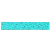 Chemin De Table Long Impression Florale Décorative Bleu Pastel (Horizontal)