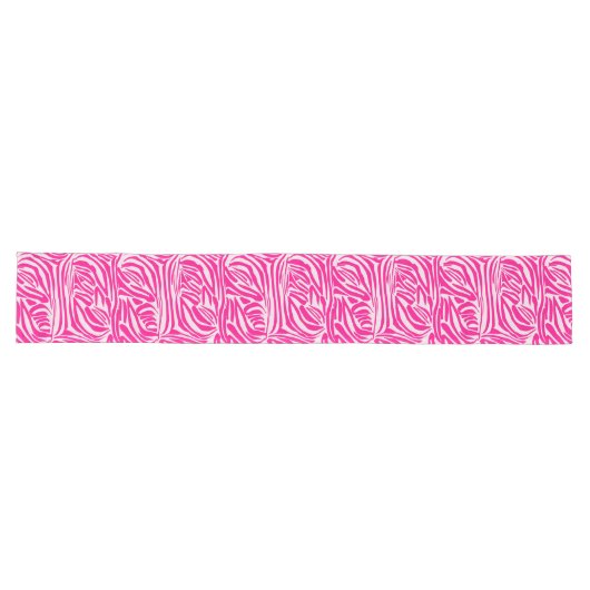 Chemin De Table Long Impression zèbre rose (Horizontal)