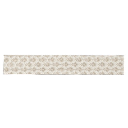 Chemin De Table Long Imprimante Victorian Neutral Damask (Horizontal)