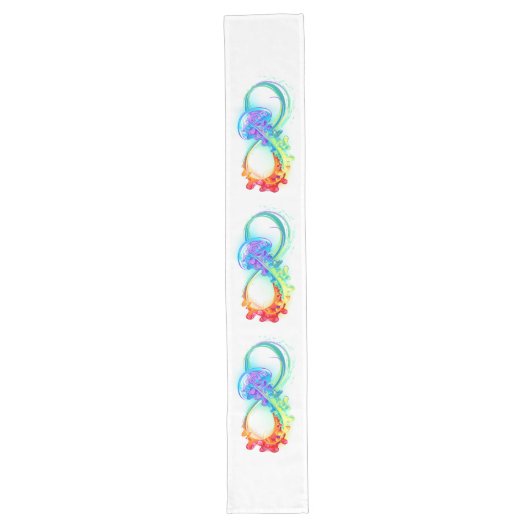 Chemin De Table Long Infinity avec Rainbow Jellyfish (Devant)