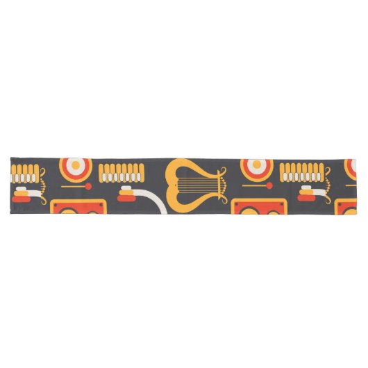 Chemin De Table Long Instruments de musique (Horizontal)