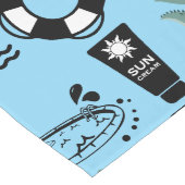 Chemin De Table Long Invitation d'anniversaire de piscine pour enfants (Coin)