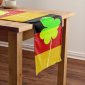 Chemin De Table Long Irish German Flag Shamrock Clover St. Patrick Fun (In Situ)