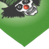 Chemin De Table Long Irish Skeleton Clown Green (Coin)