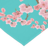 Chemin De Table Long Italian-Inspired Cherry Blossom Green (Coin)