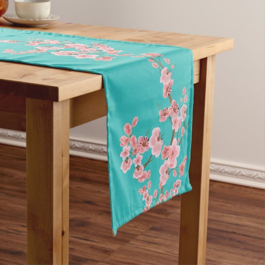 Chemin De Table Long Italian-Inspired Cherry Blossom Green (In Situ)