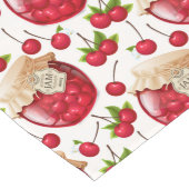 Chemin De Table Long Jam cerise (Coin)