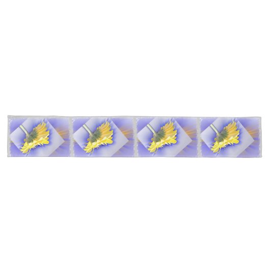 Chemin De Table Long Jaune et bleu (Horizontal)