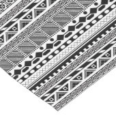 Chemin De Table Long Joli noir blanc aztèque design motif (Coin)