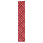 Chemin De Table Long Joli Ruby Red Plaid Motif Grande Table Runner (Devant)