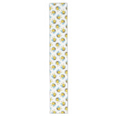 Chemin De Table Long Jolie bumble motif blanc (Devant)