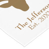 Chemin De Table Long Jolie tête de cerf russe (Coin)