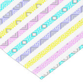 Chemin De Table Long Jolies rayures géométriques pastel (Coin)