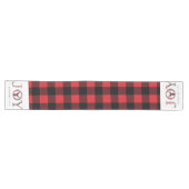 Chemin De Table Long Joy Modern Plaid Personnalisé (Horizontal)