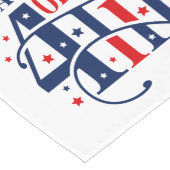 Chemin De Table Long Joyeux Jour de l'Indépendance 4 juillet (Coin)