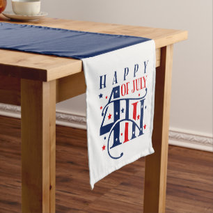 Chemin De Table Long Joyeux Jour de l'Indépendance 4 juillet