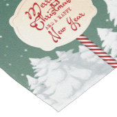 Chemin De Table Long Joyeux Noël et Bonne Année (Coin)