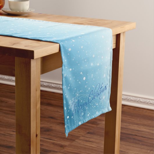 Chemin De Table Long Joyeux Noël Snowflakes (In Situ)