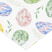 Chemin De Table Long Joyeux Oeufs d'aquarelle de Pâques (Coin)