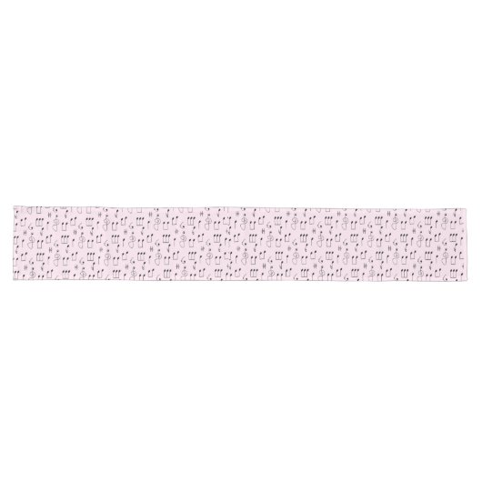 Chemin De Table Long Just Noté Rose (Horizontal)