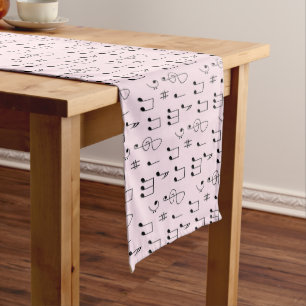 Chemin De Table Long Just Noté Rose