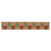 Chemin De Table Long Kente Géométrie Kwanzaa Afrocentric (Horizontal)