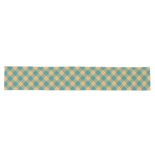 Chemin De Table Long Kingfisher Tartan Table Runner (Horizontal)