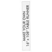 Chemin De Table Long La coutume a personnalisé longtemps 16" x 108" (Devant)