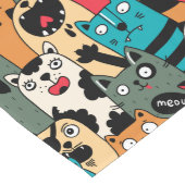 Chemin De Table Long La Crowd of cats (Coin)