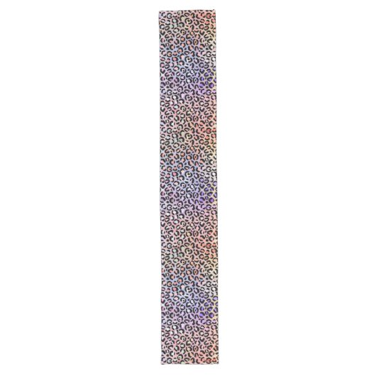 Chemin De Table Long La Série Iridescent Leopard Design 7 (Devant)