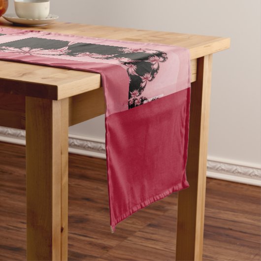 Chemin De Table Long Lagon de jardin fractal & rose A (In Situ)