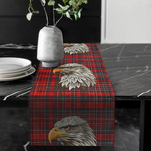 Chemin De Table Long L'aigle et le drapeau de Liberty Soars Runner pour