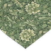 Chemin De Table Long L'élégance intemporelle de la ferme verte français (Coin)