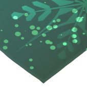 Chemin De Table Long Les flocons dorés de Noël sur l'Arrière - plan ver (Coin)