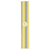 Chemin De Table Long Light Yellow and Soft Gray Customize (Devant)