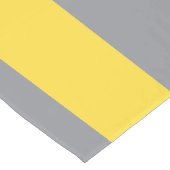 Chemin De Table Long Light Yellow and Soft Gray Customize (Coin)