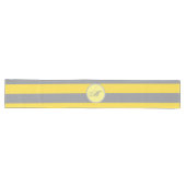 Chemin De Table Long Light Yellow and Soft Gray Customize (Horizontal)