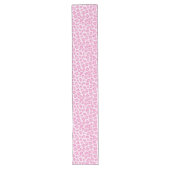 Chemin De Table Long Ligne Leopard Preppy rose (Devant)