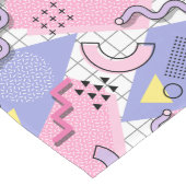 Chemin De Table Long Lilac rose actif des années 80 Memphis (Coin)