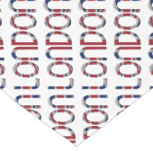 Chemin De Table Long Londres Union Jack British Drapeau Typographie Élé (Coin)